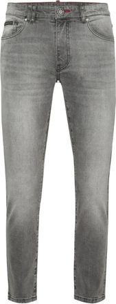 Philipp Plein Greatness jeans met geborduurd logo - Grijs