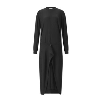 Christophe Lemaire Dames, Jurken, Blauw, Maat: S Wol