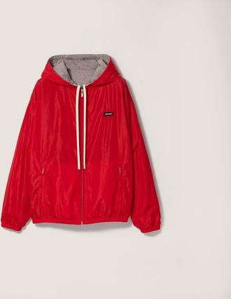 Miu Miu Reversible technical fabric and jersey blouson jacket