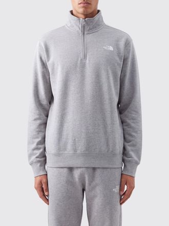 The North Face Turtleneck Half-Zip Cotton-Blend Sweatshirt with Contrast Logo