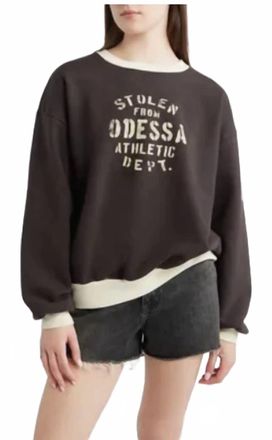 Daydreamer Stolen From Odessa Oversized Crew Sweatshirt In Reactive Black Combo