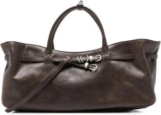 Marge Sherwood Tassen, Dames, Bruin, ONE Size, Leer, M26431Tb 11Pusa