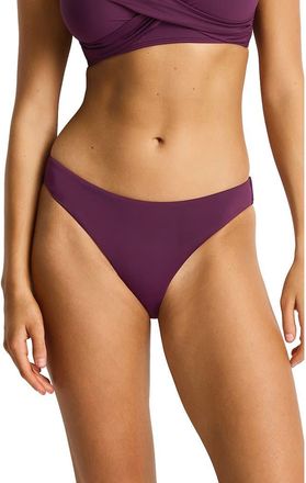 Sea Level Australia Essentials Edit Mid Bikini Bottoms in Claret at Nordstrom, Size 10