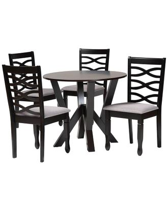 Baxton Studio Ariane Modern Wood 5Pc Dining Set