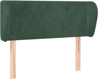 vidaXL Cabecero De Terciopelo Verde Oscuro 93x23x78/88 Cm Vidaxl
