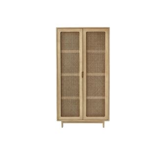 Tikamoon Armario de olmo macizo y ca&ntilde;a