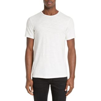Rag & Bone Classic Flame Slub Cotton T-Shirt in White at Nordstrom, Size Xx-Large