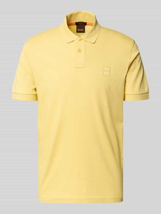 Boss Orange by Hugo Boss BOSS Orange Slim Fit Poloshirt aus Baumwoll-Mix in GELB, Größe XXL