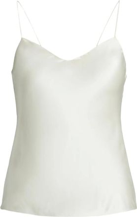 Ralph Lauren Collection Annelia tanktop met spaghettibandjes en V-hals - Beige