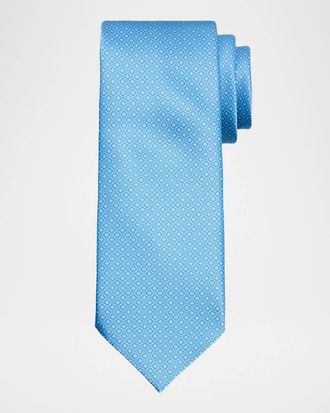 Stefano Ricci Men & apos;s Geometric Floral Woven Silk Tie