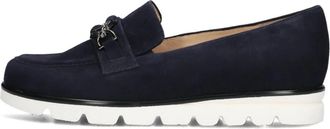 Hassia Blauwe Su&egrave;de Instappers Stijlvol Model - Dames - Loafers - Blauw - 40 EU - Su&egrave;de - Schoenen