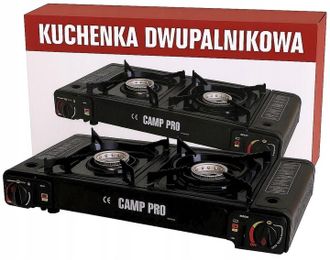 OEM Estufa De Gas De Dos Quemadores Para Camping Con Encendedor Piezoel&eacute;ctrico Doble (reducci&oacute;n)