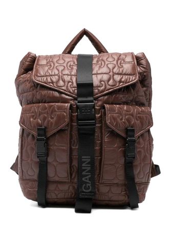 Ganni Re-tech Quilted Backpack