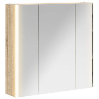 vidaXL Armario Con Espejo De Ba&ntilde;o Roble Sonoma 63,5 X 15,5 X 60,5 Cm Vidaxl