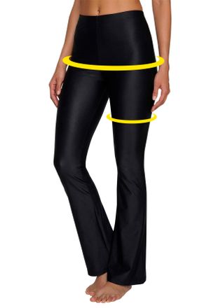 Lascana Jazzpants LASCANA, Damen, Gr. 32/34, N-Gr, schwarz, Obermaterial: 80% Polyamid, 20% Elasthan, unifarben, lang, Hosen Jazzpants, aus leicht gl&auml;nzender 