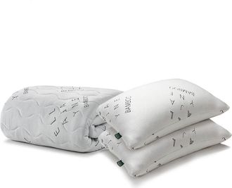 Ella Jayne Home Mattress Protector & Shredded Memory Foam Pillow Set in White at Nordstrom Rack, Size California King