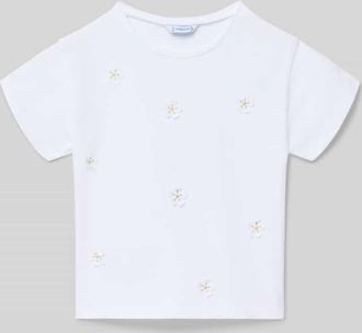 Only T-Shirt aus reiner Baumwolle in Weiss, Gr&ouml;&szlig;e 104