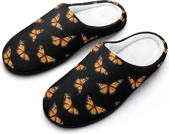 Generic Monarch Butterfly Womens Slippers Winter Warm House Shoes Indoor Outdoor Hotel Slipper