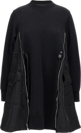 sacai Black Sponge Dress