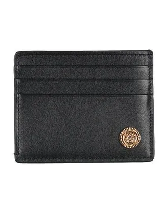 VERSACE ロゴ レザーウォレット 財布 黒 イタリア製 Versace: Black Wallets now up to −64% | Stylight