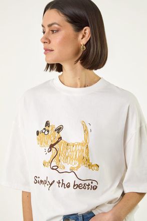 Roman Cotton Simply The Bestie T-Shirt