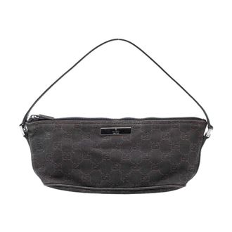 Gucci Pre-owned Shoulder Bags, female, Brown, Size: ONE SIZE Pre-owned Patterned Top Handle Bag