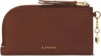 Lanvin Portafoglio in pelle con zip - Marrone