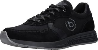 Bugatti Leren Sneaker - Heren - Sneakers - Zwart - 45 EU - Leer - Schoenen