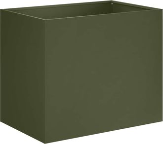 vidaXL Macetero De Jard&iacute;n Verde Oliva 50 X 40 X 50 Cm Vidaxl