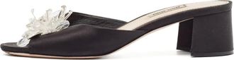 Miu Miu Sandali con decorazione 50mm - Nero