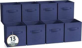 Sorbus 13In 8 Pack Collapsible Fabric Storage Bins