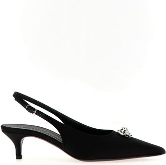 Magda Butrym Silk Mid Heel Womens Pumps