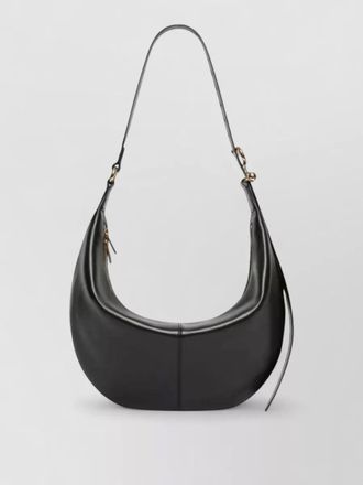 Sportmax nappa leather hobo bag floral appliqu&eacute;