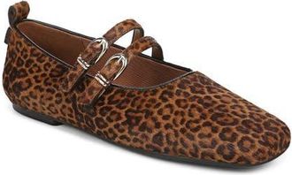 Naturalizer Dawn Genuine Calf Hair Mary Jane Flat in Chestnut at Nordstrom, Size 5.5