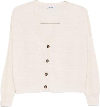 base Basis vest van linnen en katoenmix