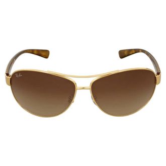 Ray-Ban Brown Gradient Aviator Mens Sunglasses RB3386 001/13 67