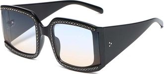 Generic Large Frame Ladies Sunglasses, Street Shooting Outdoor Vacation Beach Glasses (Color : E, Size : Medium)