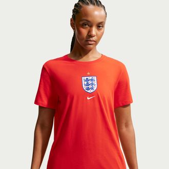 Nike England Nike Womens Soccer T-Shirt in Red | IH2239-600