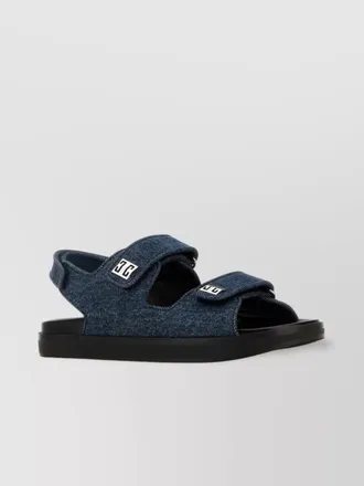 Givenchy denim flat sandals