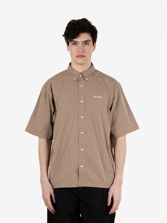 Carhartt Work in Progress S/S Groff shirt hamilton brown