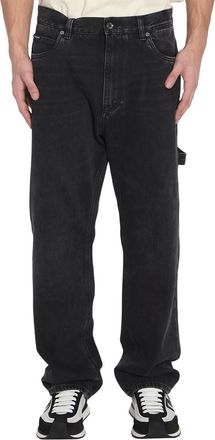 Dolce & Gabbana Black Relaxed Mid Rise Jeans