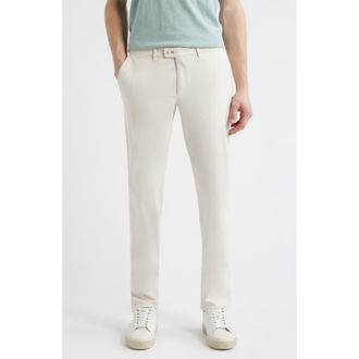 Brax Fabio IDX Flat Front Modern Fit Cotton Blend Chinos in Sand at Nordstrom, Size 30 X 34