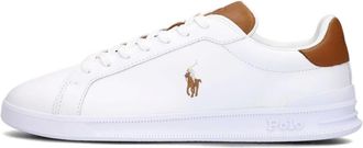 Polo Ralph Lauren Schoenen, Heren, Wit, 48 EU, Leer, Witte Lage Sneaker HRT CT II