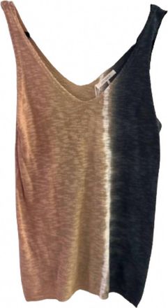 Stitchdrop Womens Shoreline Tie Dye Tank Top In Timeless Taupe