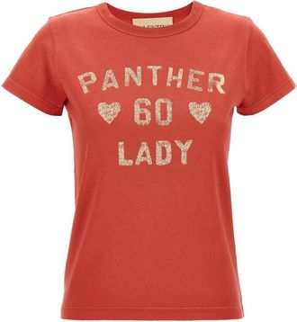 Valentino Garavani Red Panther Lady T-shirt