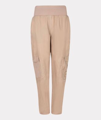 Esqualo Rib Trouser In Dark Sand