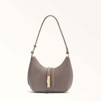 Furla Goccia Shoulder Bag S Urban Gray Night Calf Leather + Sidney Calf Leather Woman