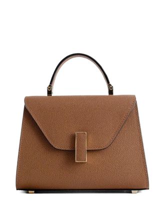 Valextra micro Iside leather crossbody bag - Brown