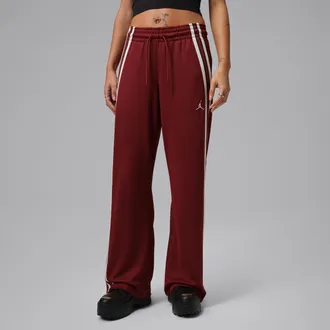 Nike Jordan Womens Jordan Brooklyn Track Pants in Red | HQ9218-677