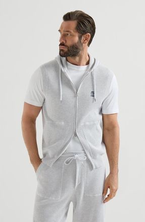 Brunello Cucinelli Cotton knit vest in Fog at Nordstrom, Size Xxx-Large Eu
